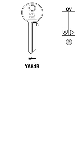 Afbeelding van Silca Cilindersleutel staal YA84R