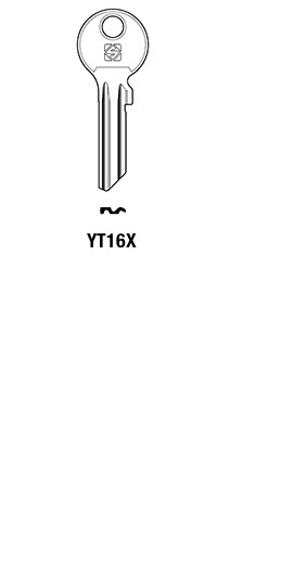 Afbeelding van Silca Cilindersleutel staal YT16X