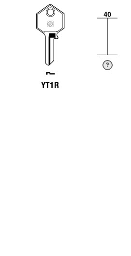 Afbeelding van Silca Cilindersleutel staal YT1R