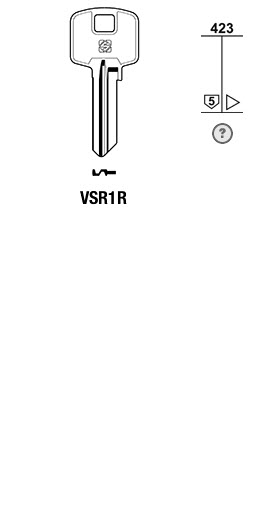 Afbeelding van Silca Cilindersleutel staal VSR1R