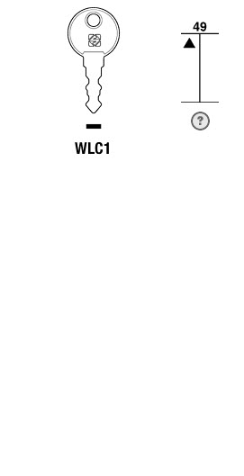 Afbeelding van Silca Cilindersleutel staal WLC1