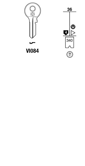 Afbeelding van Silca Cilindersleutel staal VI084