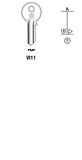 Afbeelding van Silca Cilindersleutel staal VI11