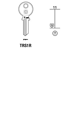 Afbeelding van Silca Cilindersleutel staal TRS1R