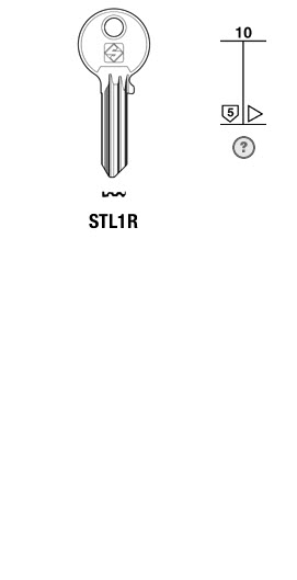 Afbeelding van Silca Cilindersleutel staal STL1R