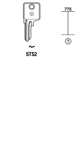 Afbeelding van Silca Cilindersleutel staal STS2