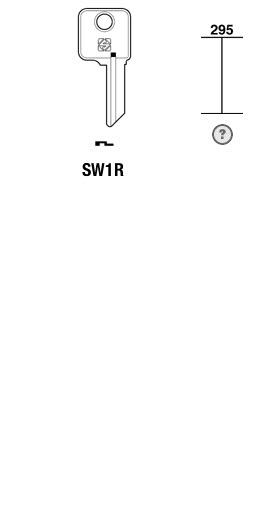 Afbeelding van Silca Cilindersleutel staal SW1R