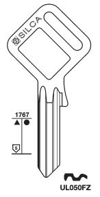 Afbeelding van Silca Cilindersleutel brass TAGGY UL050FZ (box 50 st mixed)