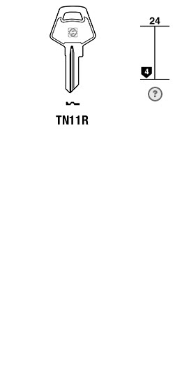 Afbeelding van Silca Cilindersleutel staal TN11R