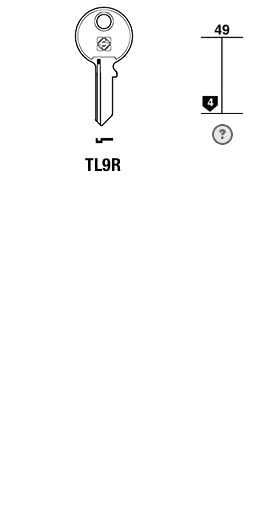 Afbeelding van Silca Cilindersleutel staal TL9R