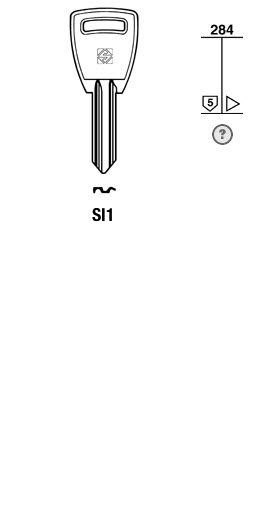 Afbeelding van Silca Cilindersleutel staal SI1