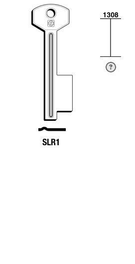 Afbeelding van Silca Cilindersleutel staal SLR1