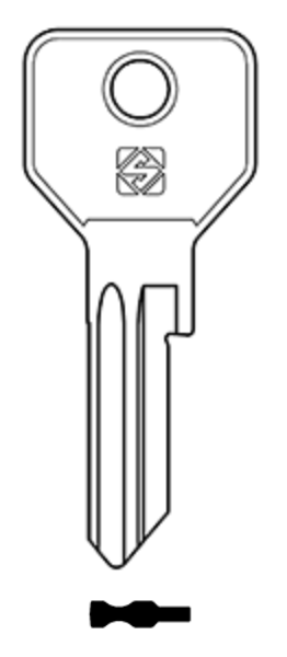 Afbeelding van Silca Cilindersleutel brass CS183