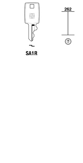 Afbeelding van Silca Cilindersleutel staal SA1R