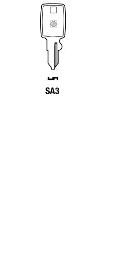 Afbeelding van Silca Cilindersleutel staal SA3