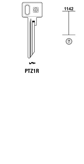 Afbeelding van Silca Cilindersleutel staal PTZ1R