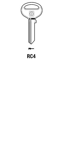 Afbeelding van Silca Cilindersleutel staal RC4