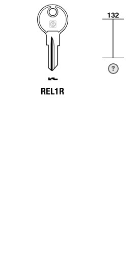 Afbeelding van Silca Cilindersleutel staal REL1R
