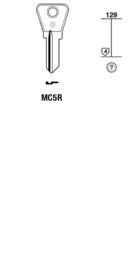 Afbeelding van Silca Cilindersleutel staal MC5R