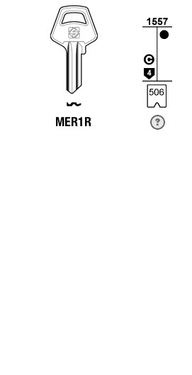 Afbeelding van Silca Cilindersleutel staal MER1R