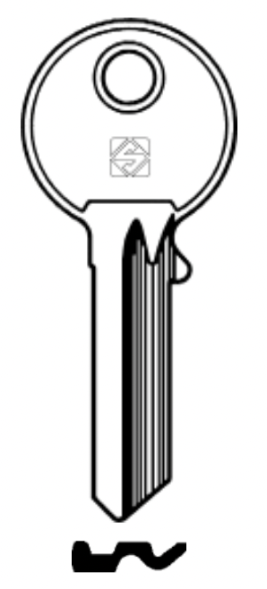 Afbeelding van Silca Cilindersleutel staal LP17R
