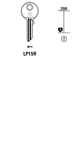 Afbeelding van Silca Cilindersleutel staal LP15R