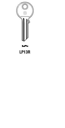 Afbeelding van Silca Cilindersleutel staal LP13R