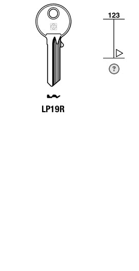 Afbeelding van Silca Cilindersleutel staal LP19R