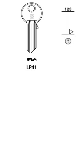 Afbeelding van Silca Cilindersleutel staal LP41