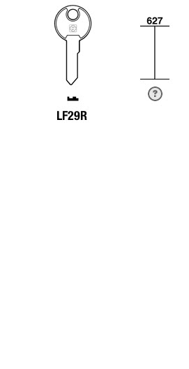 Afbeelding van Silca Cilindersleutel staal LF29R