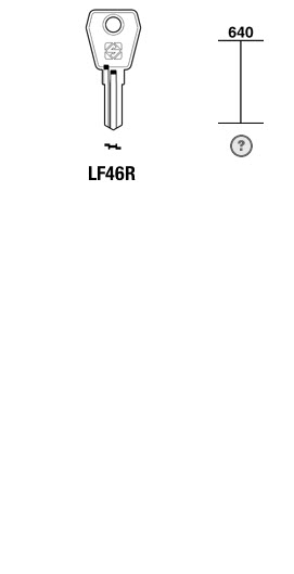 Afbeelding van Silca Cilindersleutel staal LF46R