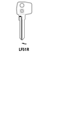Afbeelding van Silca Cilindersleutel staal LF51R