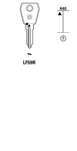 Afbeelding van Silca Cilindersleutel staal LF59R