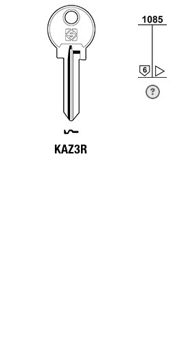 Afbeelding van Silca Cilindersleutel staal KAZ3R