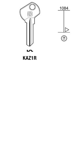 Afbeelding van Silca Cilindersleutel staal KAZ1R