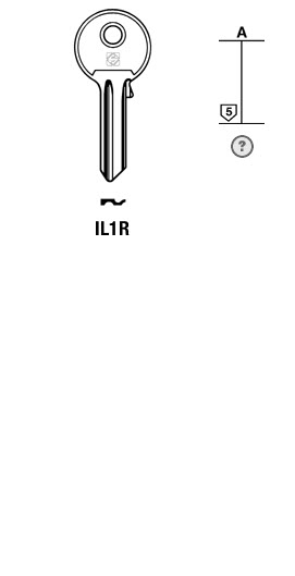 Afbeelding van Silca Cilindersleutel staal IL1R