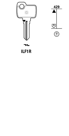 Afbeelding van Silca Cilindersleutel staal ILF1R