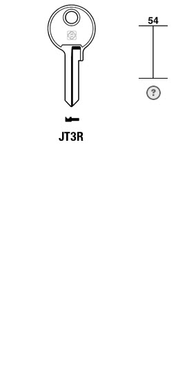 Afbeelding van Silca Cilindersleutel staal JT3R