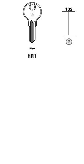 Afbeelding van Silca Cilindersleutel staal HR1