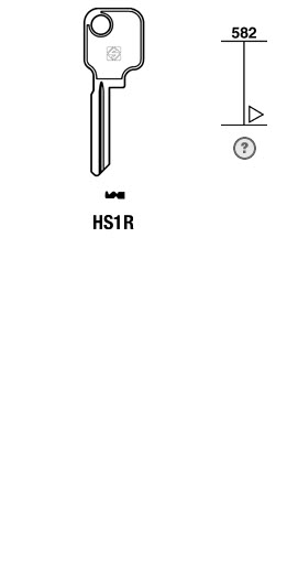 Afbeelding van Silca Cilindersleutel staal HS1R