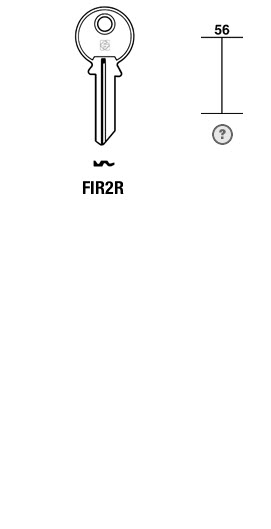 Afbeelding van Silca Cilindersleutel staal FIR2R