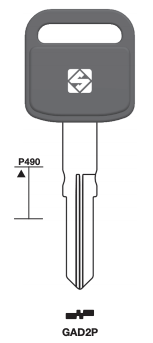 Afbeelding van Silca Fietssleutel staal plastic kop GAD2P