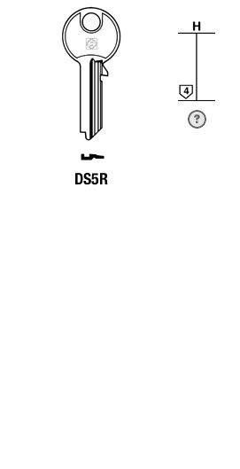 Afbeelding van Silca Cilindersleutel staal DS5R