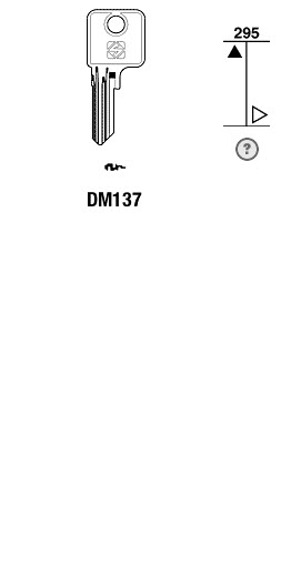 Afbeelding van Silca Cilindersleutel staal DM137 (HO)