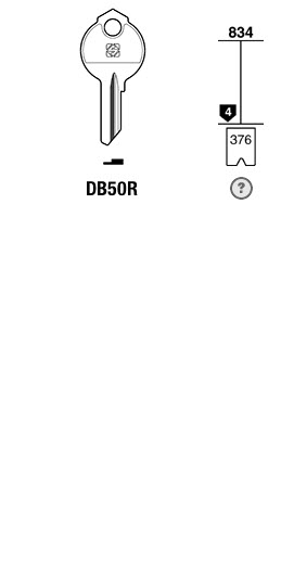 Afbeelding van Silca Cilindersleutel staal DB50R