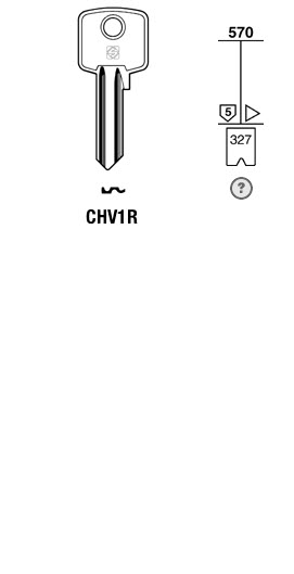 Afbeelding van Silca Cilindersleutel staal CHV1R