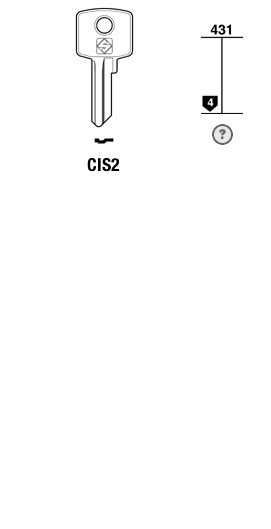 Afbeelding van Silca Cilindersleutel staal CIS2