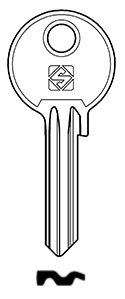 Afbeelding van Silca Cilindersleutel staal HGO11