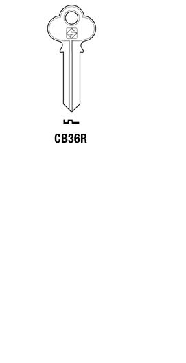 Afbeelding van Silca Cilindersleutel staal CB36R