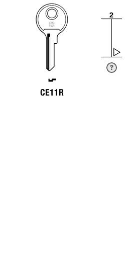 Afbeelding van Silca Cilindersleutel staal CE11R